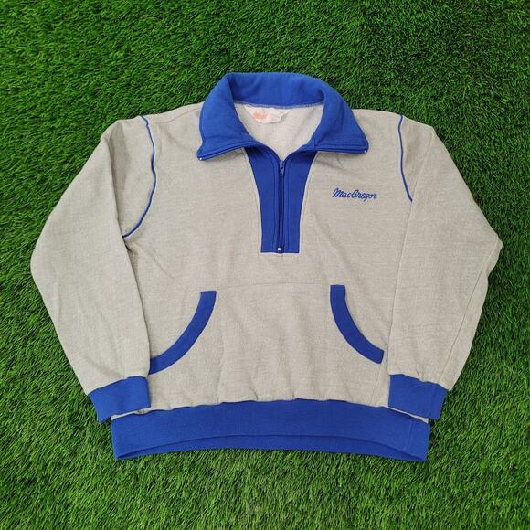 Vintage 90s Mac-Gregor Track Jacket Womens Large 23x23 Boxy Baggy - Picture 1 of 16